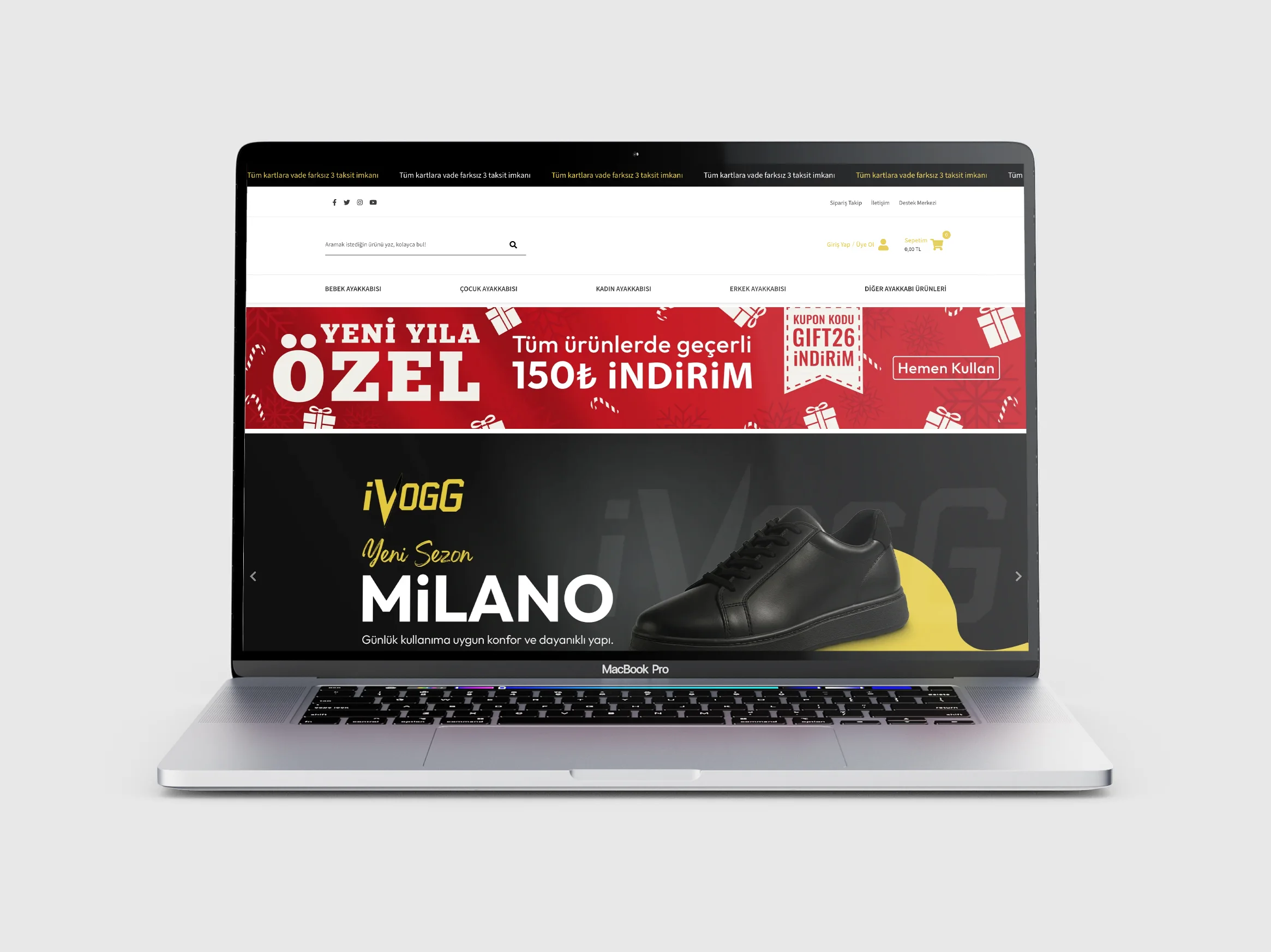 İvogg E-Ticaret Tasarımı projesi