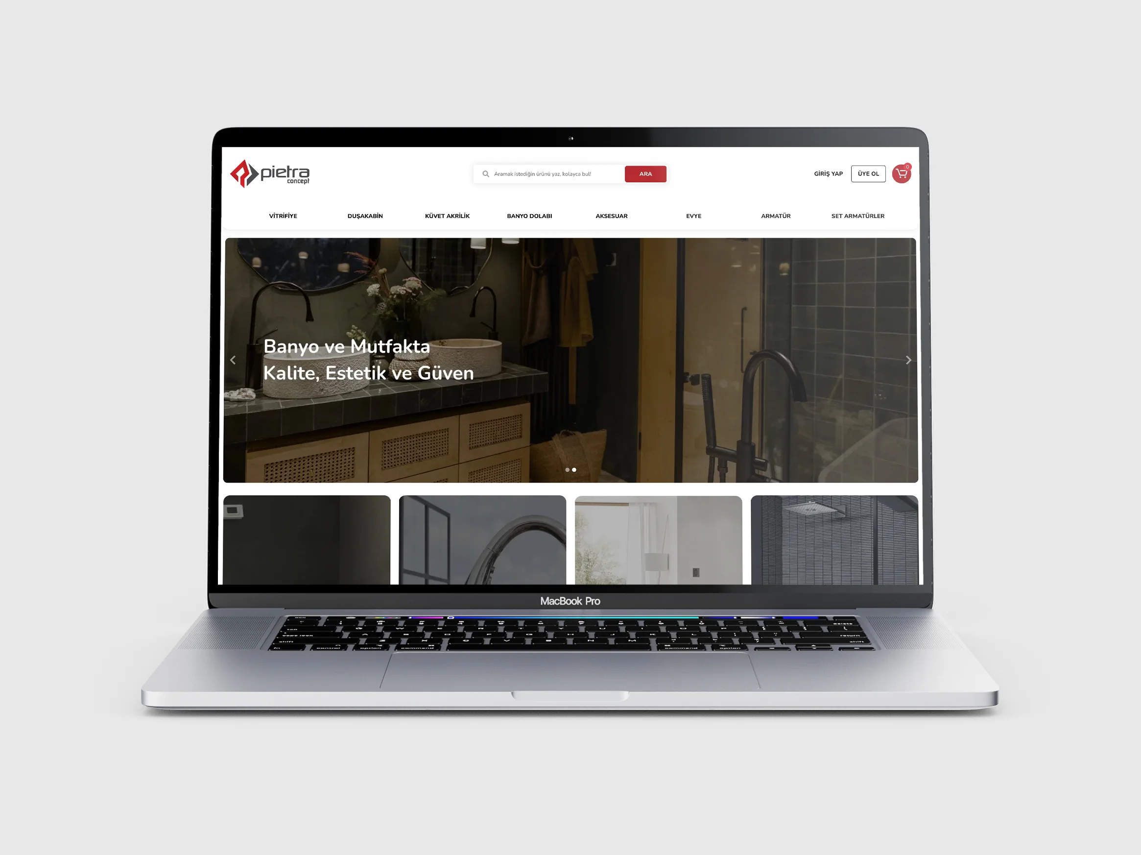 Pietraconcept E-Ticaret Tasarımı projesi