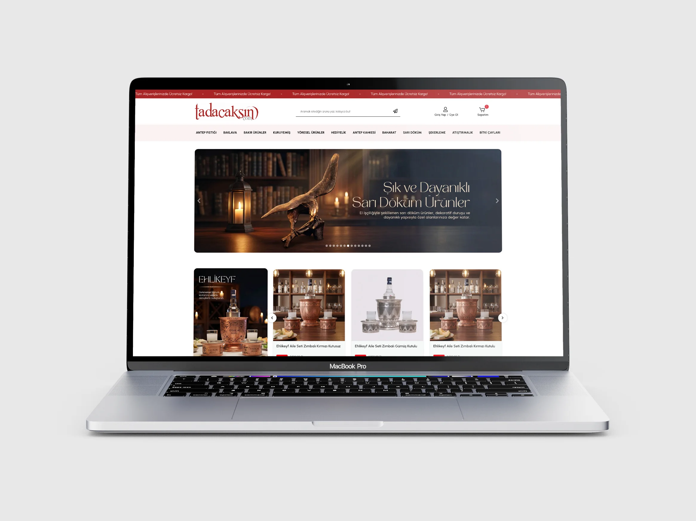 Tadacaksin E-Ticaret Tasarımı projesi
